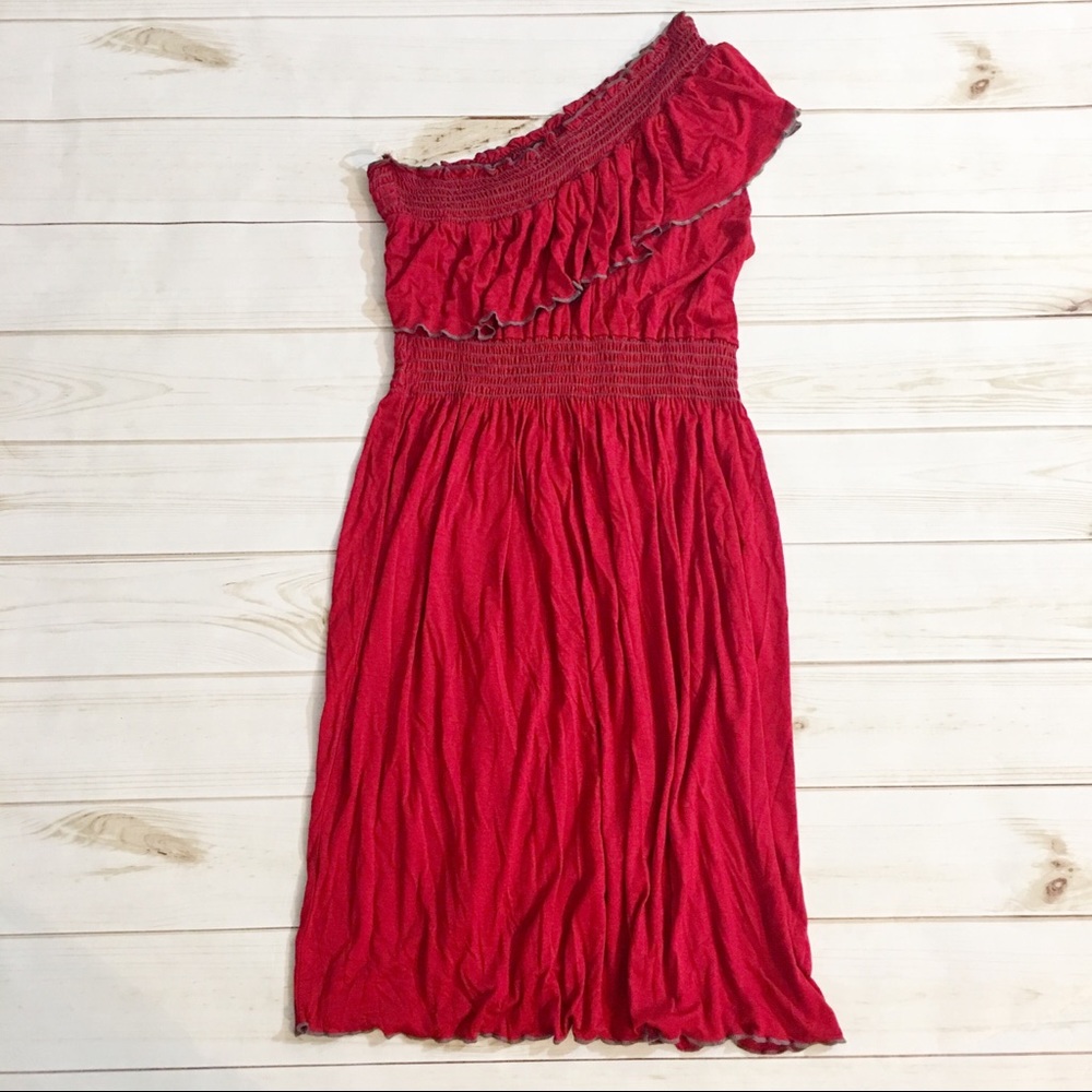 Gilli Jersey Knit One Shoulder Summer Dress